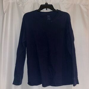 Navy blue long sleeve tee size medium